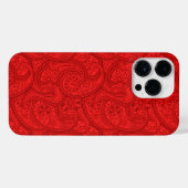 Red Paisley iPhone Hoesje (Achterkant horizontaal)