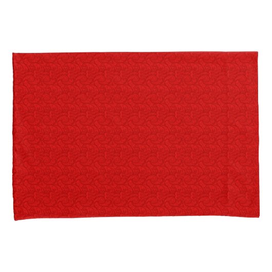 Red Paisley Kussensloop (Voorkant-Rechts)