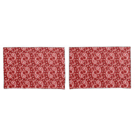 Red Paisley Kussensloop