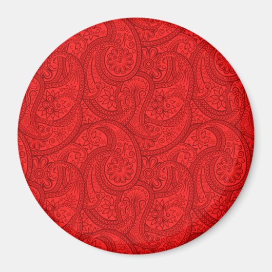 Red Paisley Magneet (Voorkant)