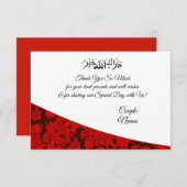 Red paisley Muslim bedankt (Voorkant / Achterkant)