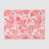 Red Paisley Pattern Tissuepapier (Voorkant)