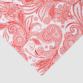 Red Paisley Pattern Tissuepapier (Detail)