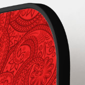 Red Paisley Pickleball Paddle (Links Detail)