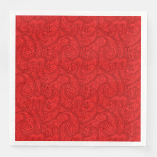 Red Paisley Servet