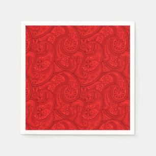 Red Paisley Servet