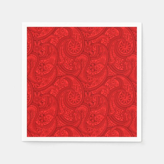 Red Paisley Servet (Voorkant)