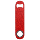 Red Paisley Speed Flessenopener (Achterkant)