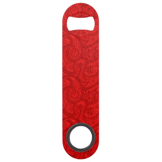 Red Paisley Speed Flessenopener (Voorkant)