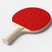 Red Paisley Tafeltennisbatje (Voorkant Gekanteld)