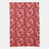 Red Paisley Theedoek (Verticaal)