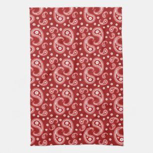 Red Paisley Theedoek