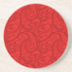 Red Paisley Zandsteen Onderzetter