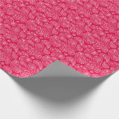 Red Paisleys Cadeaupapier (Hoek)