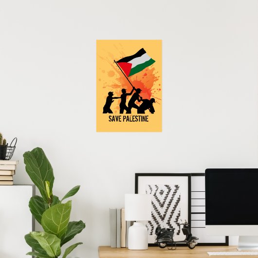 Red Palestina Poster (Thuiskantoor)