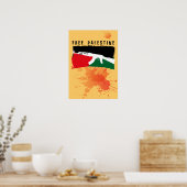 Red Palestina Poster (Keuken)
