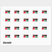 Red Palestina Ronde Sticker (Vel)