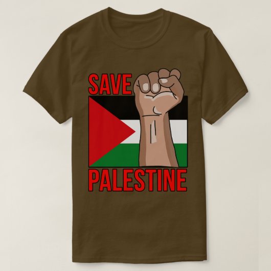 Red Palestina T-shirt (Design voorkant)