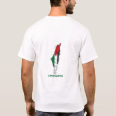 Red Palestina Vrij Palestina Vrij Gaza Palestina T-shirt (Achterkant)