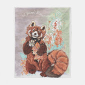 Red Panada Crystaline Vibes Art Fleece Deken (Voorkant)