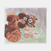 Red Panada Crystaline Vibes Art Fleece Deken (Voorkant (Horizontaal))