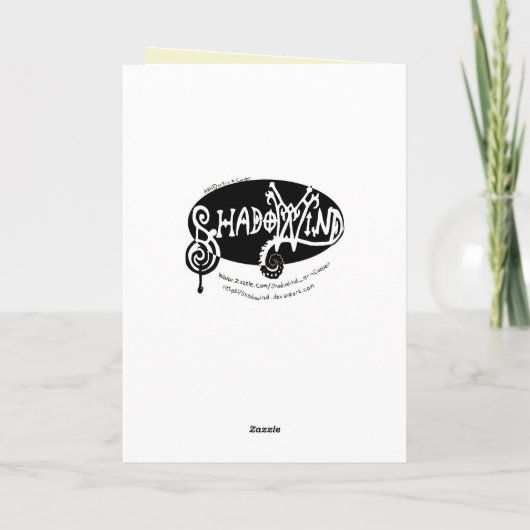 Red Panada Crystaline Vibes Art Kaart (Achterkant)