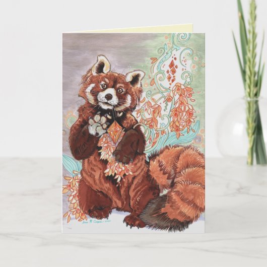 Red Panada Crystaline Vibes Art Kaart (Voorkant)