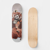 Red Panada Crystaline Vibes Art Persoonlijk Skateboard (Voorkant)