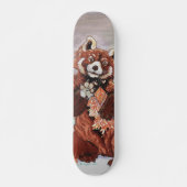Red Panada Crystaline Vibes Art Persoonlijk Skateboard (Voorkant)