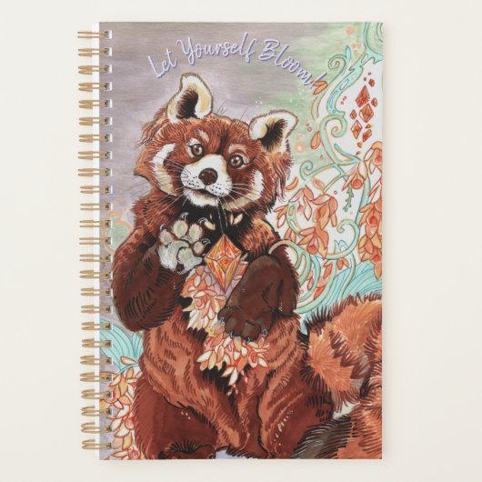 Red Panada Crystaline Vibes Art Planner (Voorkant)