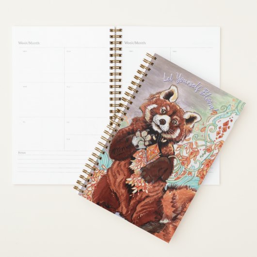 Red Panada Crystaline Vibes Art Planner (Display)