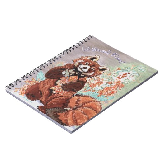 Red Panada Crystaline Vibes Art Planner Notitieboek (Linkerzijde)