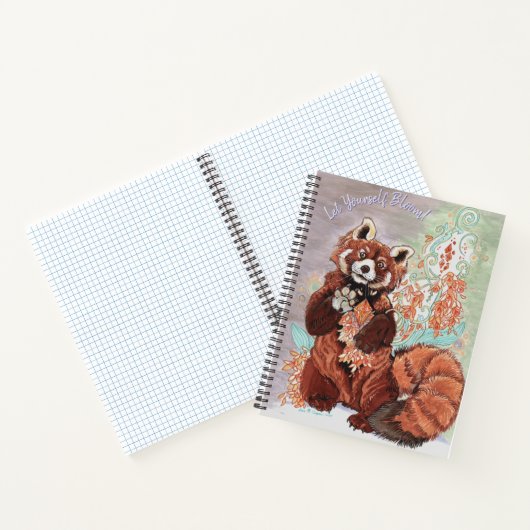 Red Panada Crystaline Vibes Art Pocket Moleskine N Notitieboek (Binnen)