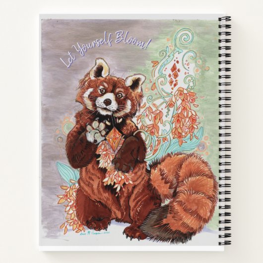 Red Panada Crystaline Vibes Art Pocket Moleskine N Notitieboek (Achterkant)