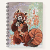 Red Panada Crystaline Vibes Art Pocket Moleskine N Notitieboek (Voorkant)