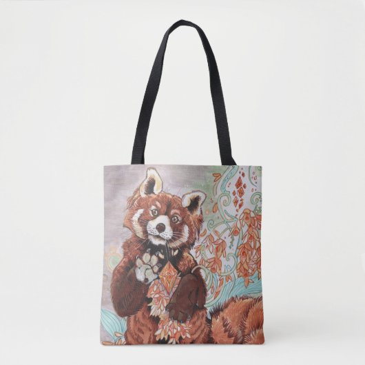 Red Panada Crystaline Vibes Art Tote Bag (Voorkant)