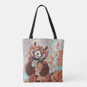 Red Panada Crystaline Vibes Art Tote Bag (Achterkant)