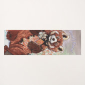 Red Panada Crystaline Vibes Art Yogamat (Achterkant (horizontaal))