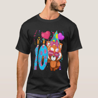 Red Panda 10th Ik ben 10 T-shirt