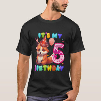 Red Panda 5Th I'M 5 T-shirt