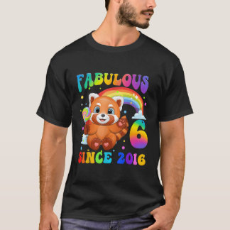 Red Panda 6 6e sinds 2016 T-shirt