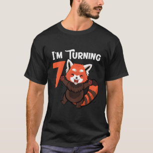 Red Panda 7 Ik word 7 T-shirt