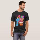 Red Panda 7th Ik ben 7 Py T-shirt (Voorkant volledig)