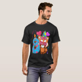 Red Panda 8th Ik ben 8 Py T-shirt (Voorkant volledig)