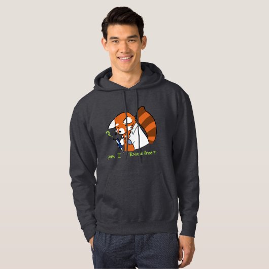 Red Panda-Am I RNase Free? Hoodie (Voorkant volledig)