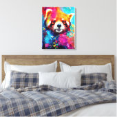 Red Panda Animal Discovery Adventure Natuur Canvas Afdruk (Insitu (Slaapkamer))