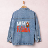Red Panda Animal Habitat Tail Baseball Denim Jacket (Hangar)
