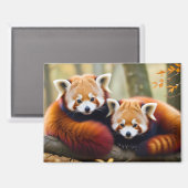 Red Panda Animal Natuur Wildlife Affection Caring Magneet (Voorkant / Achterkant)