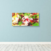 Red Panda  are cool  Canvas Afdruk (Insitu (Houten vloer))