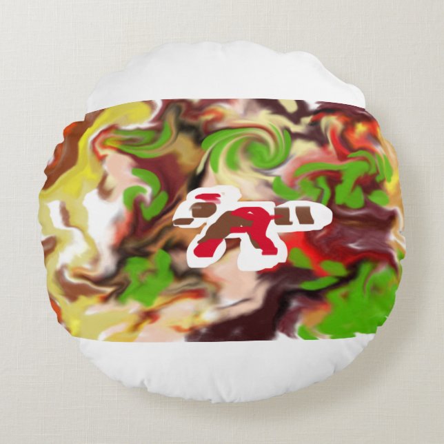 Red Panda  are cool  Rond Kussen (Voorkant)